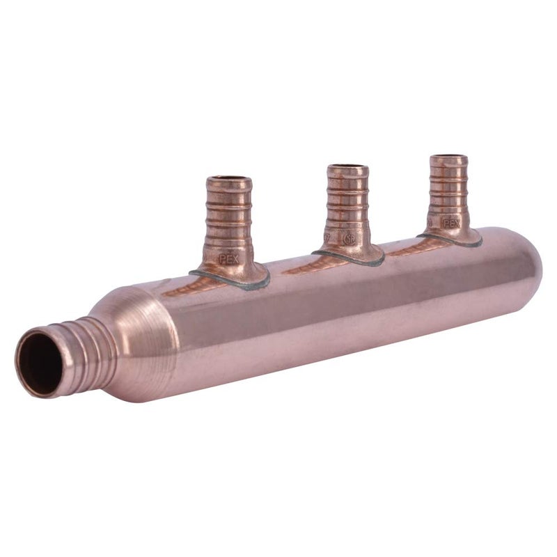 SharkBite 3 Port Closed Crimp Copper Multi-Port Tee, Plumbing Fittings, PEX, PE-RT, 22783